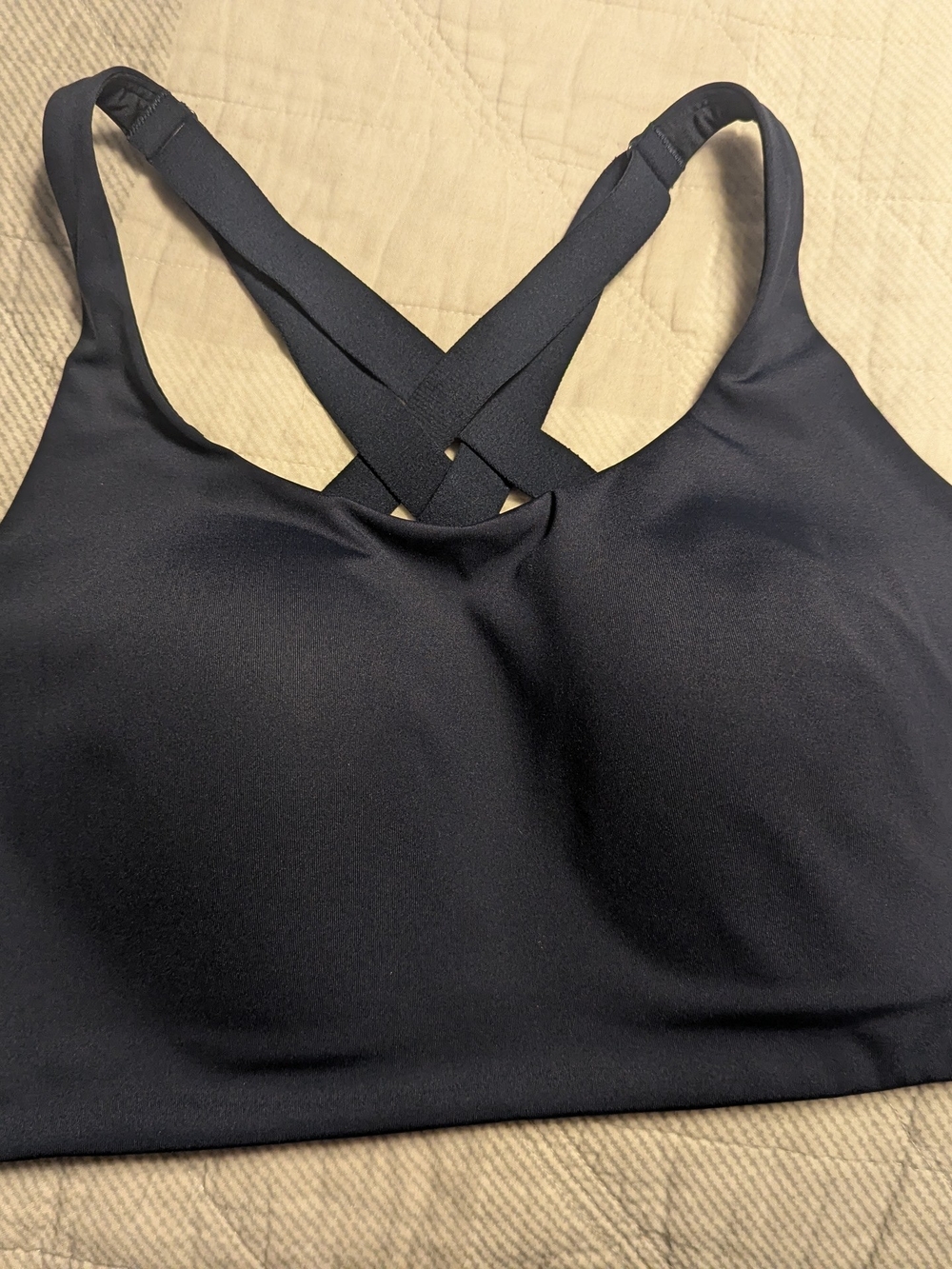 lululemon athletica navy blue “Energy” Crisscross Sports Bra